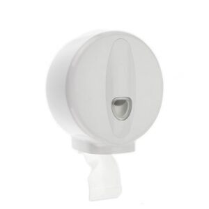 8" Mini Jumbo Dispenser - White Plastic