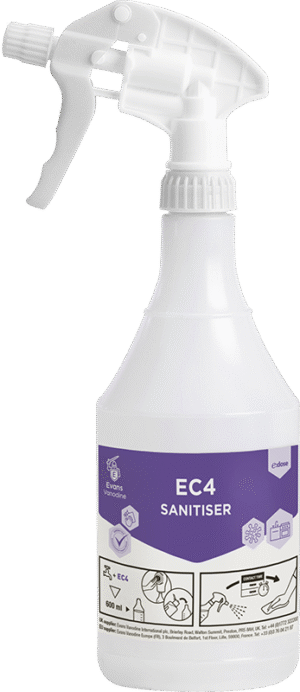 EC4 SANITISER SPRAY BOTTLE & TRIGGER 6x1