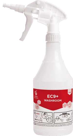 EC9+ WASHROOM SPRAY BOTTLE & FOAMING TRIGGER 6x4